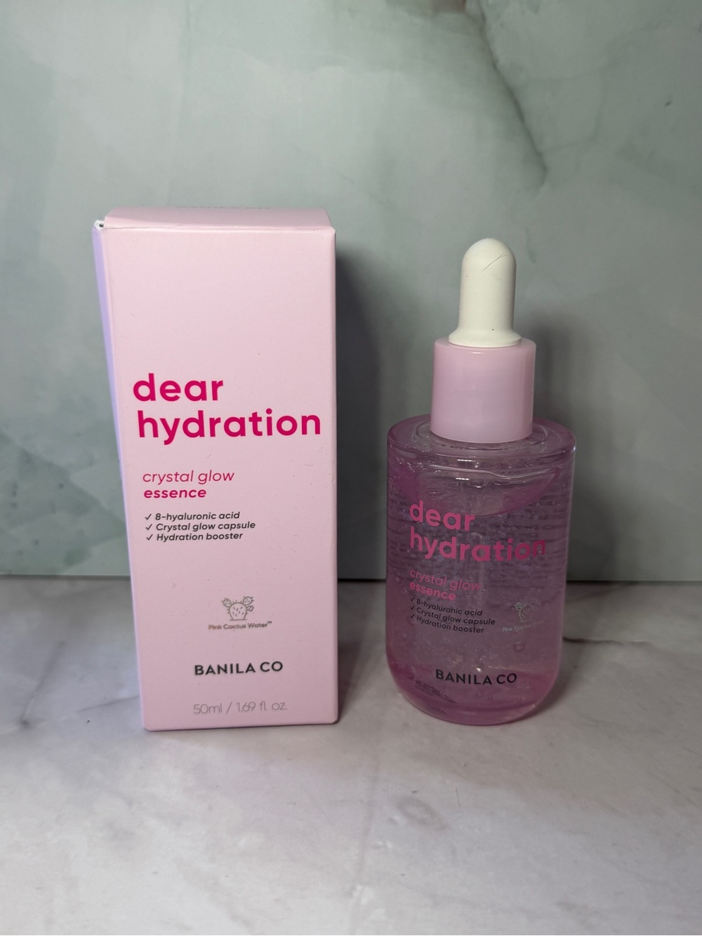 Dear Hydration Crystal Glow Essence - Pink Hydrating Serum